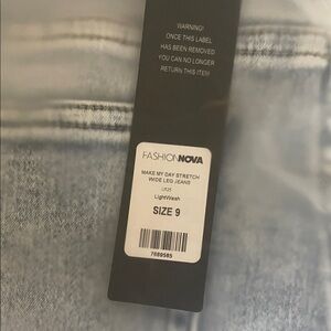 Fashion Nova Light Wash Wide Leg Jeans